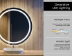 Ümmargune taustavalgustusega LED-vannitoa peegel L98 #4