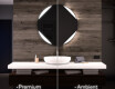 Ümmargune LED-vannitoa peegel L114 Ümmargune LED-vannitoa peegel L114
