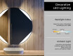 Ümmargune LED-vannitoa peegel L114 Ümmargune LED-vannitoa peegel L114 #4