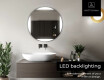 Ümmargune taustavalgustusega LED-vannitoa peegel L116 #5