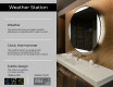 Ümmargune taustavalgustusega LED-vannitoa peegel L116 #2