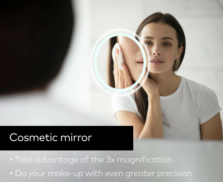 Ümmargune taustavalgustusega LED-vannitoa peegel L118 #8