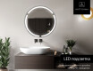 Ümmargune taustavalgustusega LED-vannitoa peegel L119 #4
