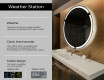 Ümmargune taustavalgustusega LED-vannitoa peegel L119 #2