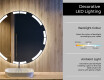 Ümmargune taustavalgustusega LED-vannitoa peegel L120 #4