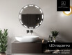 Ümmargune taustavalgustusega LED-vannitoa peegel L121 #4