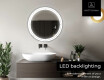 Ümmargune taustavalgustusega LED-vannitoa peegel L122 #5