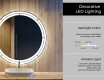 Ümmargune taustavalgustusega LED-vannitoa peegel L122 #4