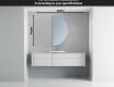 Poolringpeegel LED-valgustusega seinapeegel A221 #4