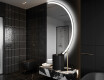 Poolringikujuline peegel LED-valgustusega A222