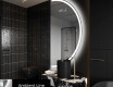 Poolringikujuline peegel LED-valgustusega A222 #2