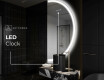 Poolringikujuline peegel LED-valgustusega A222 #8