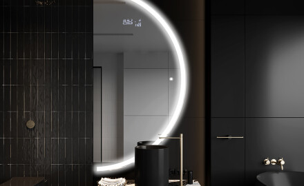 Poolringikujuline peegel LED-valgustusega A222