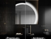 Poolringpeegel LED-valgustusega seinapeegel Q222