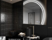 Poolringikujuline LED-valgustusega peegel Q223 #2