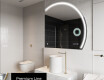 Poolringikujuline LED-valgustusega peegel Q223 #3