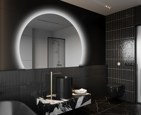Poolringpeegel LED-valgustusega seinapeegel W221