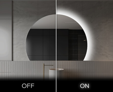 Poolringpeegel LED-valgustusega seinapeegel W221 #3