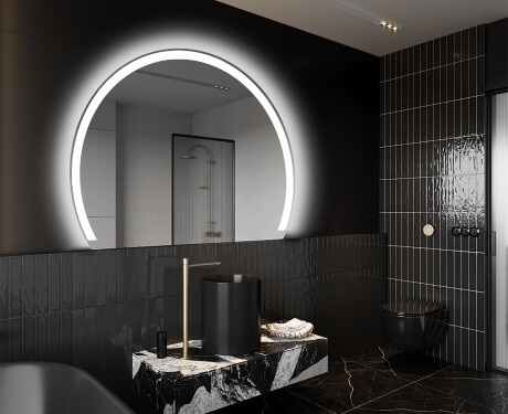 Poolringikujuline peegel LED-valgustusega W222