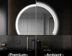Poolringikujuline peegel LED-valgustusega W222