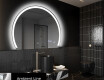 Poolringikujuline peegel LED-valgustusega W222 #2