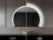 Poolringikujuline peegel LED-valgustusega W222 #3