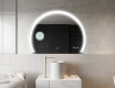 Poolringikujuline peegel LED-valgustusega W222 #4