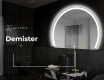 Poolringikujuline peegel LED-valgustusega W222 #9
