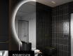 Poolringikujuline LED-valgustusega peegel D221