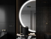 Poolringikujuline peegel LED-valgustusega D222 #4