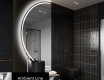 Poolringikujuline peegel LED-valgustusega D223 #2