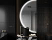 Poolringikujuline peegel LED-valgustusega D223 #4