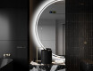 Poolringikujuline peegel LED-valgustusega D223 #9