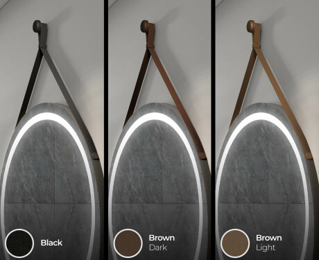 Ümmargune ripppeegel koos valgustitega L33 #7