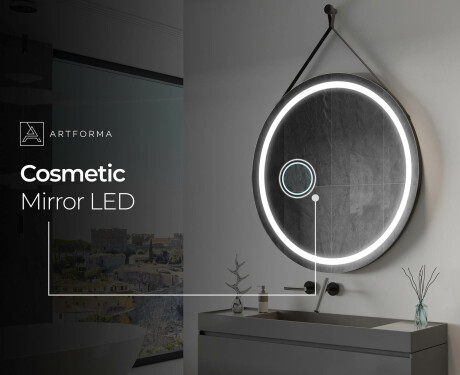 Ümmargune ripppeegel koos valgustitega L33 #8