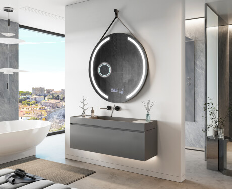 Ümmargune valgustitega ripppeegel L97