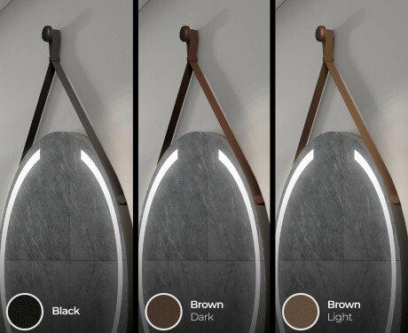 Ümmargune valgustitega ripppeegel L97 #7