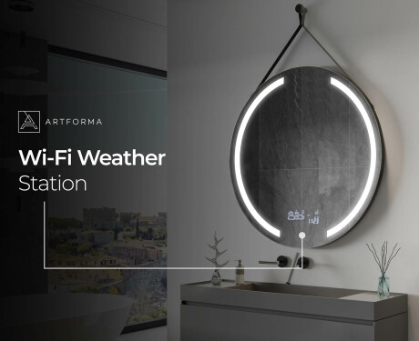 Ümmargune valgustitega ripppeegel L97 #8