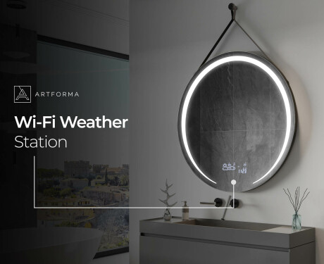 Ümmargune valgustitega ripppeegel L98 #8