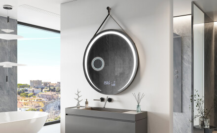 Ümmargune valgustitega ripppeegel L98