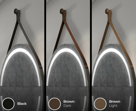 Ümmargune ripppeegel koos tuledega L118 #7