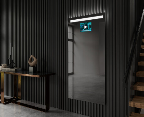 Täispikkuses koridori peegel taustavalgustusega LED L12