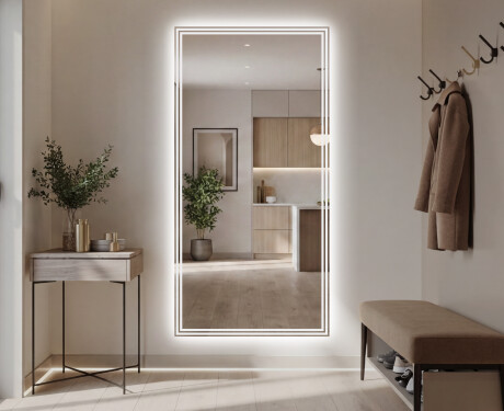 Pikk seinapeegel koridoris taustavalgustusega LED L57