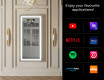 Pikaseinaline koridori raamitud peegel taustavalgustusega LED L15 #2