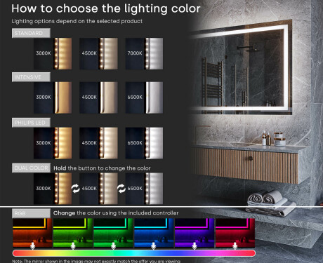 Taustavalgustusega LED-vannitoa peegel L229 #9