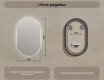 Tagantjärele valgustatud LED vannitoa peegel 50x80cm jaheda LED värviga 7000K, sooja värviga 3000K või neutraalse värviga 4500K #7