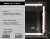Ristkülikukujuline vannitoa peegel LED-valgusega raamigaLine L124 #8