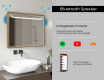 Ristkülikukujuline vannitoa peegel LED-valgusega raamigaLine L128 #11