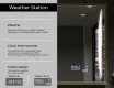 Ristkülikukujuline vannitoa peegel LED-valgusega raamigaLine L135 #8