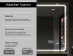 Ristkülikukujuline vannitoa peegel LED-valgusega raamigaLine L137 #8